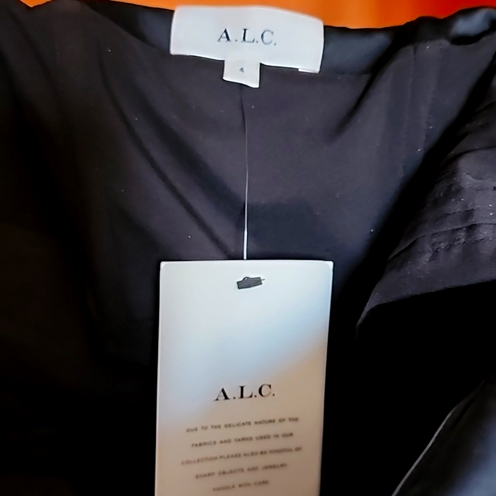Nwt A.L.C. Strapless Black Nata Dress (Size 4)